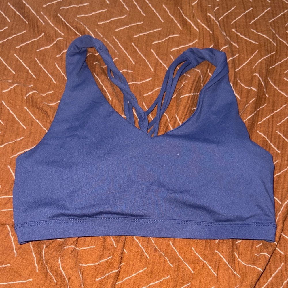 Fabletics Indigo Strappy Sports Bra